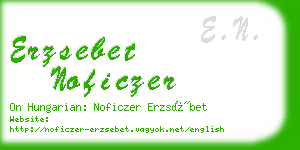 erzsebet noficzer business card